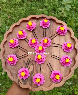 Mini foam lotus U pin/ Alligator clip 