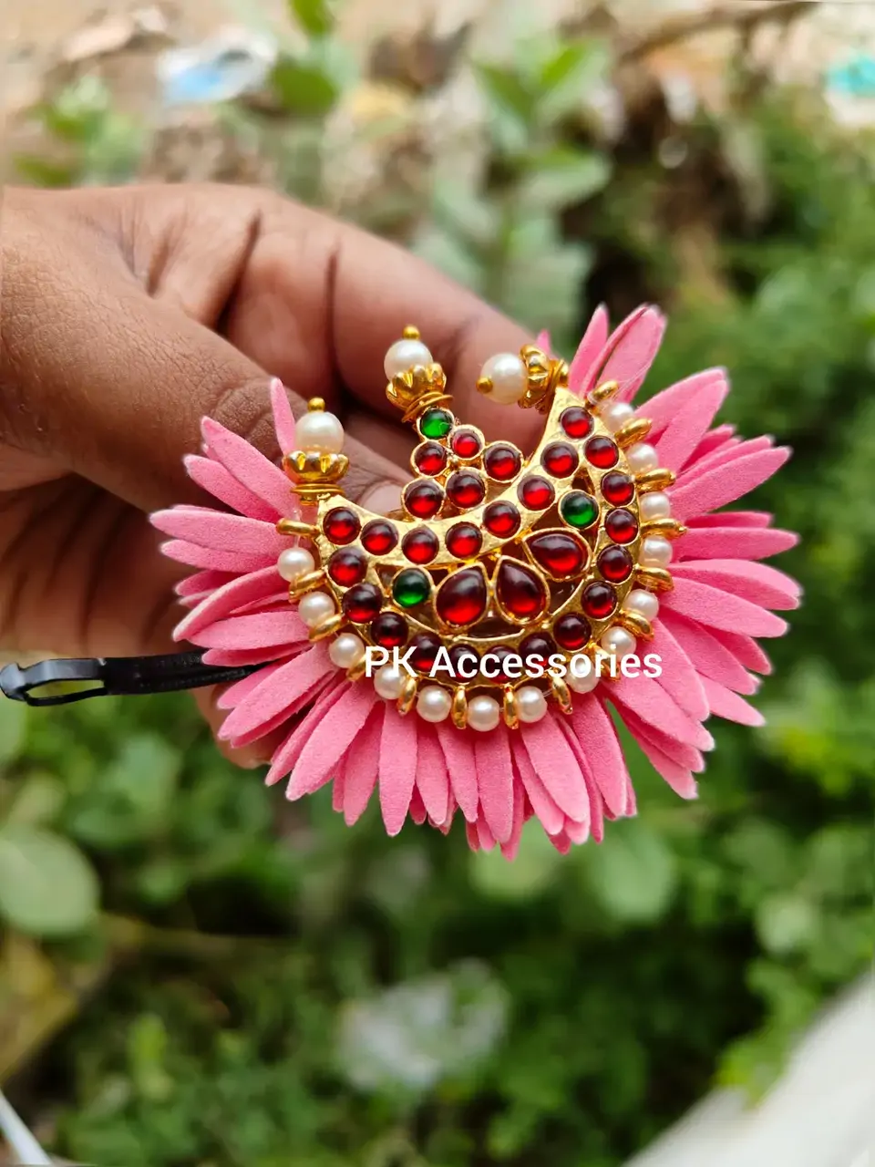 Pink oosimalli kemp clip